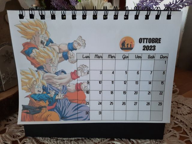 calendario-de-dragon-ball-2023-de-segunda-mano-por-6-eur-en-torino-en