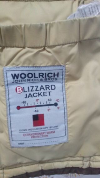 WOOLRICH -PARKA ARTIC BLIZZARD- T.L, MARRÓN KHAKI 