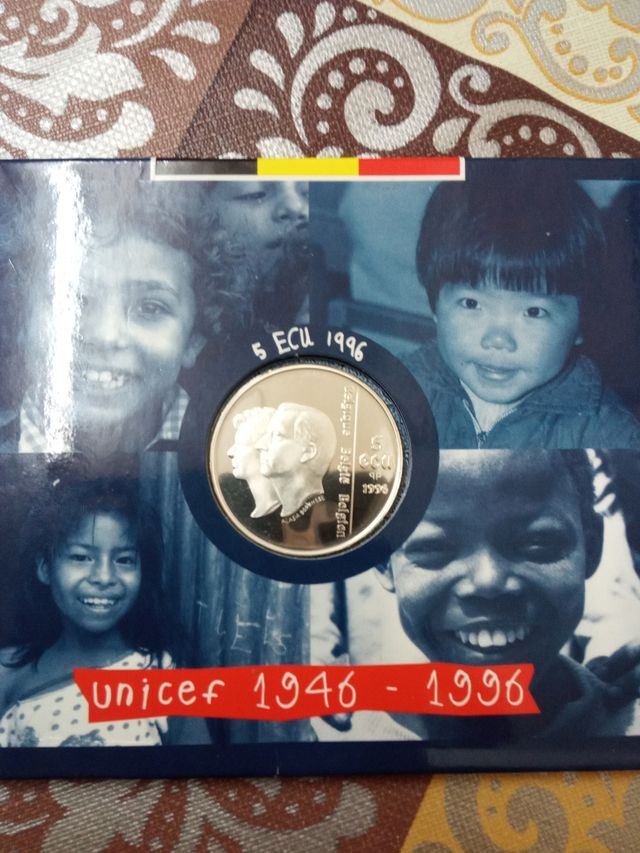 Moneda de Plata 5 ECU 1996