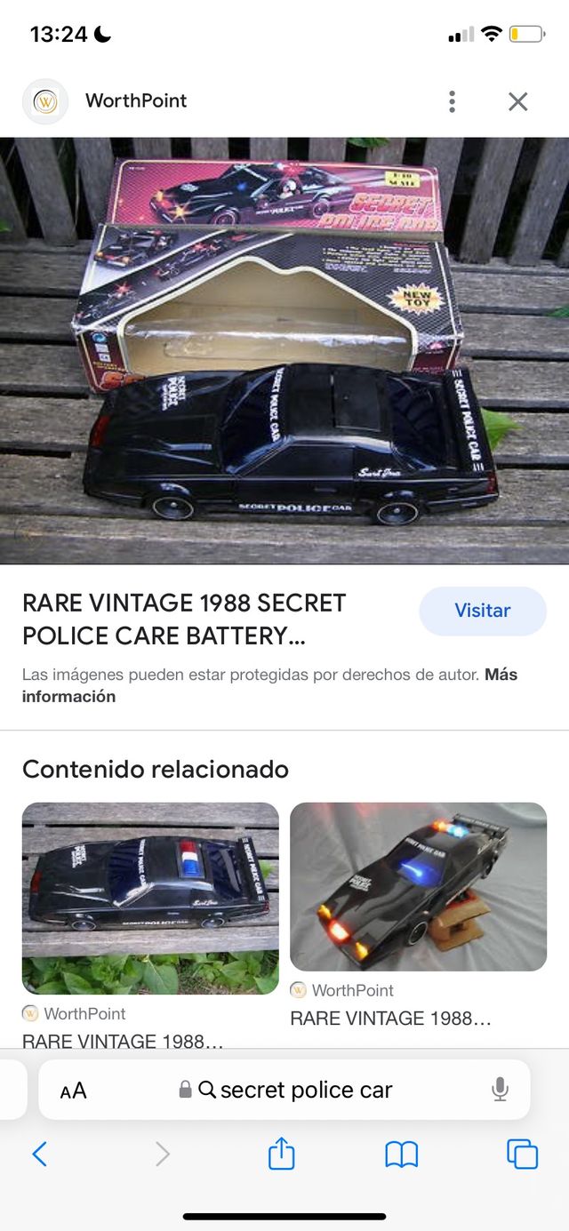Secret police car 1988, funciona, vintage juguetes