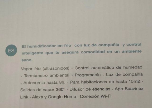 Humidificador suavinex smart