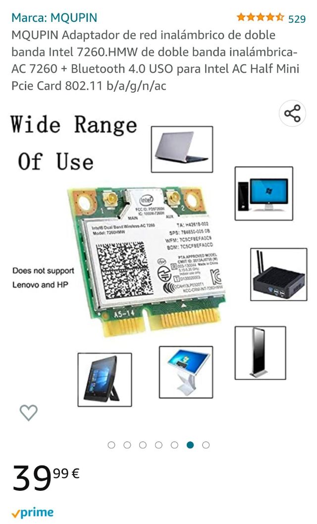 MQUPIN Adaptador de red inalámbrico