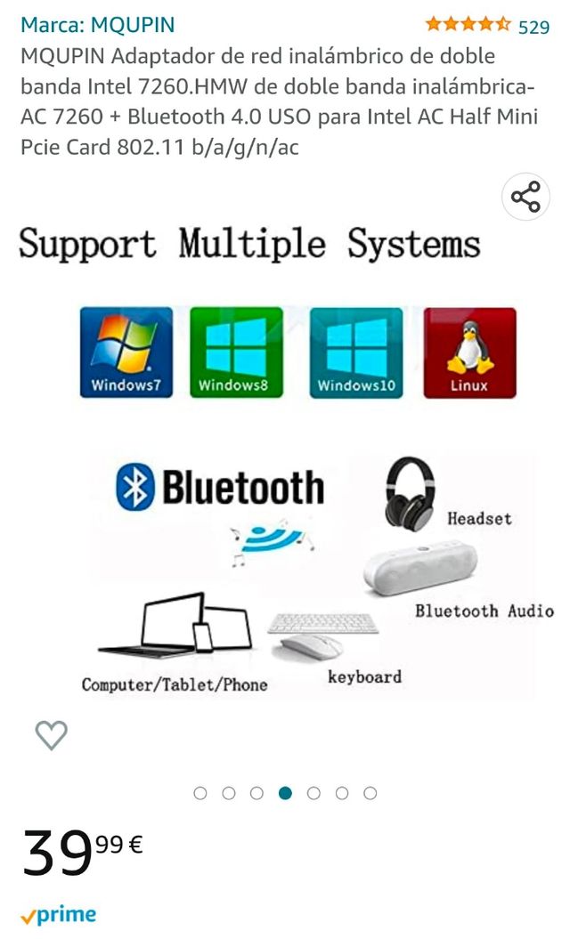 MQUPIN Adaptador de red inalámbrico