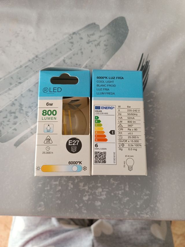bombillas 6w 800lumen