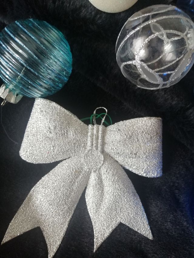 Decoración Navidad Azul y blanco.