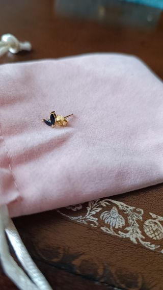 Pendientes de plata chapados en oro