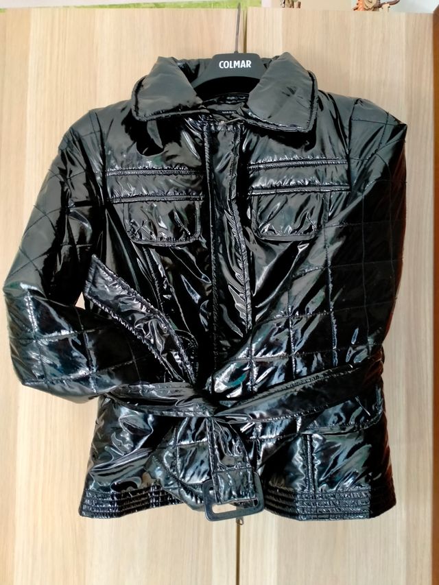 giacca giubbotto donna ragazza vernice m