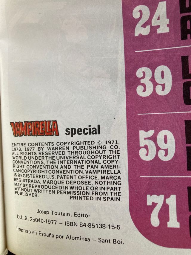 Vampirella Edición Special Jose González