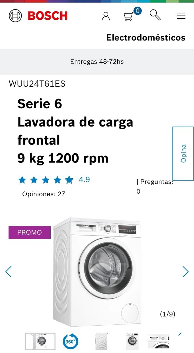 Lavadora Bosch Vario Perfect Serie 6