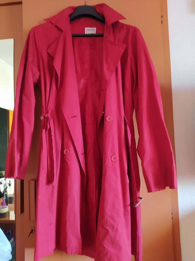 gabardina rojo/granate