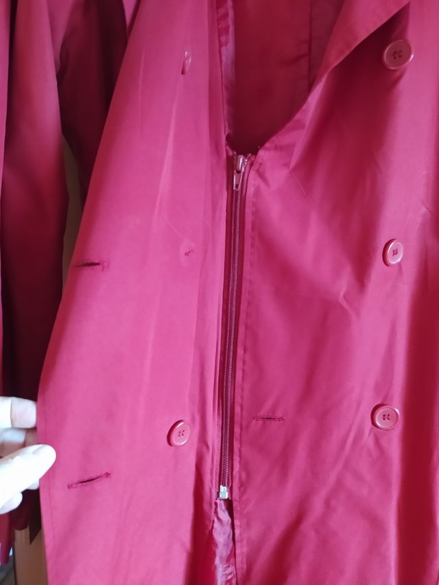 gabardina rojo/granate