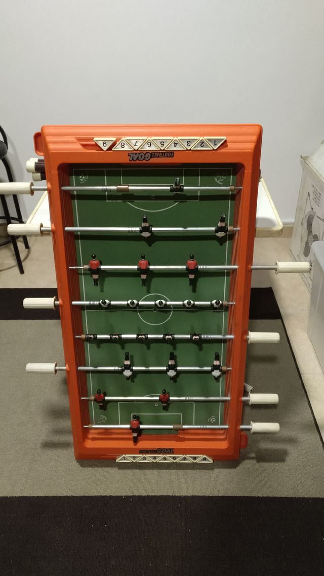 FUTBOLIN VINTAGE 100X52X80 CON PATAS Y BOLA