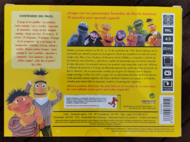 Barrio Sésamo pack 4 dvd