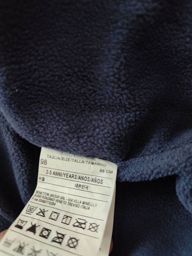 Abrigo niña Benetton. Talla 2-3 años