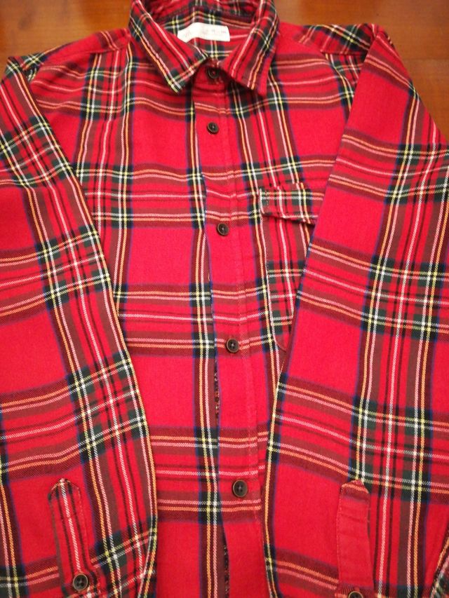 Camisa cuadros roja.