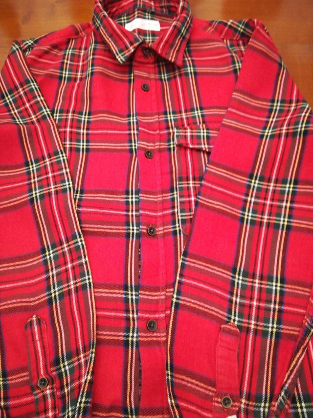 Camisa cuadros roja.