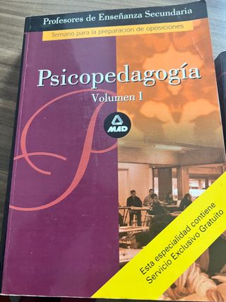 Temario Oposiciones Secundaria Psicopedagogia