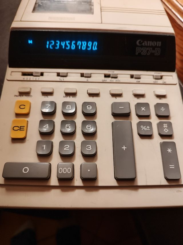 calculadora con impresora