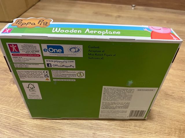 Juguete de Avión de Madera Peppa Pig