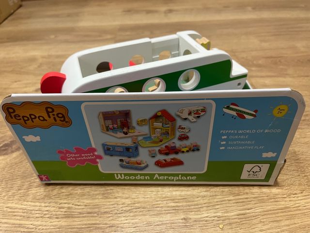 Juguete de Avión de Madera Peppa Pig