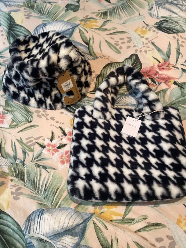 Conjunto bolso y gorro