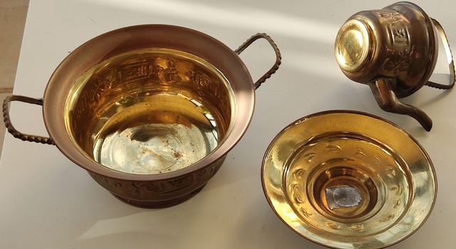 Lavamanos árabe tradicional Tass Chllal. De adorno