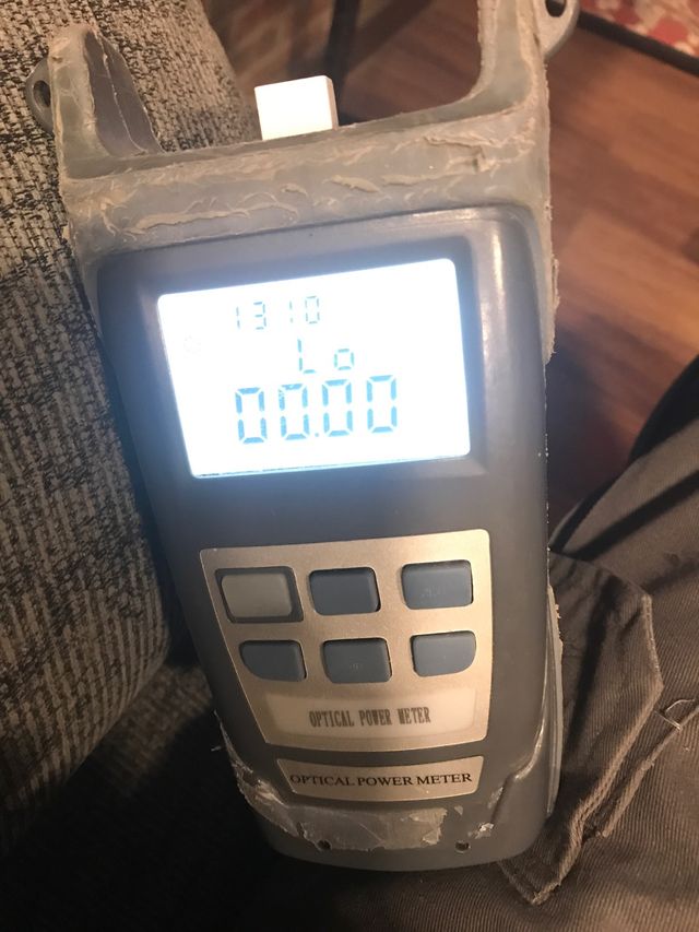 Comprobador fibra óptica