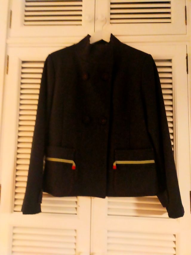 Chaqueta de paño gris marengo