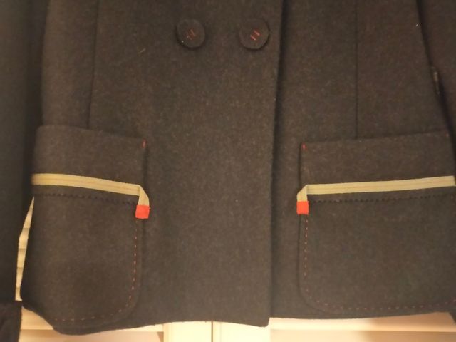 Chaqueta de paño gris marengo