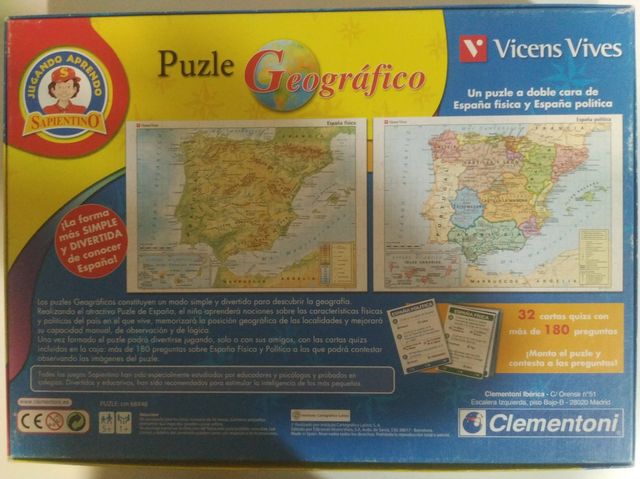 PUZLE GEOGRÁFICO ESPAÑA DE VICENS VIVES