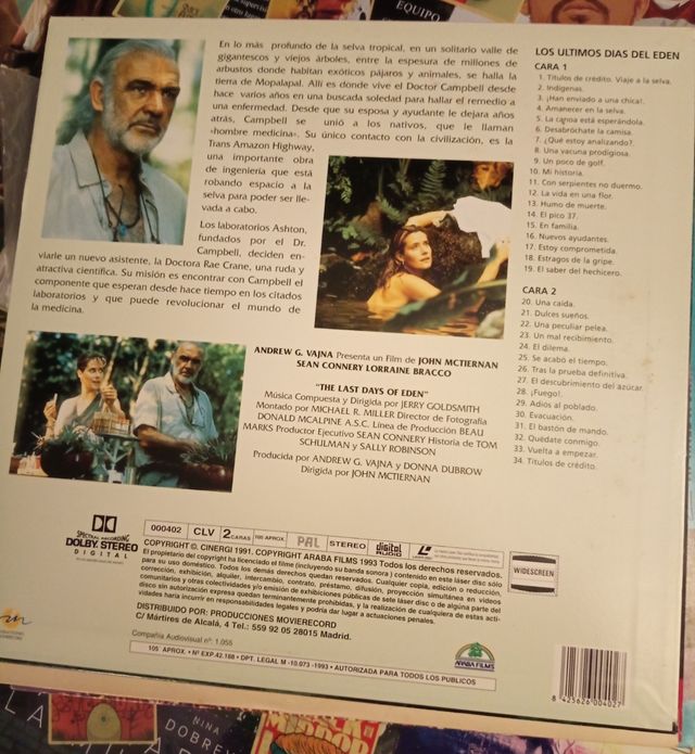 los últimos días del eden laserdisc