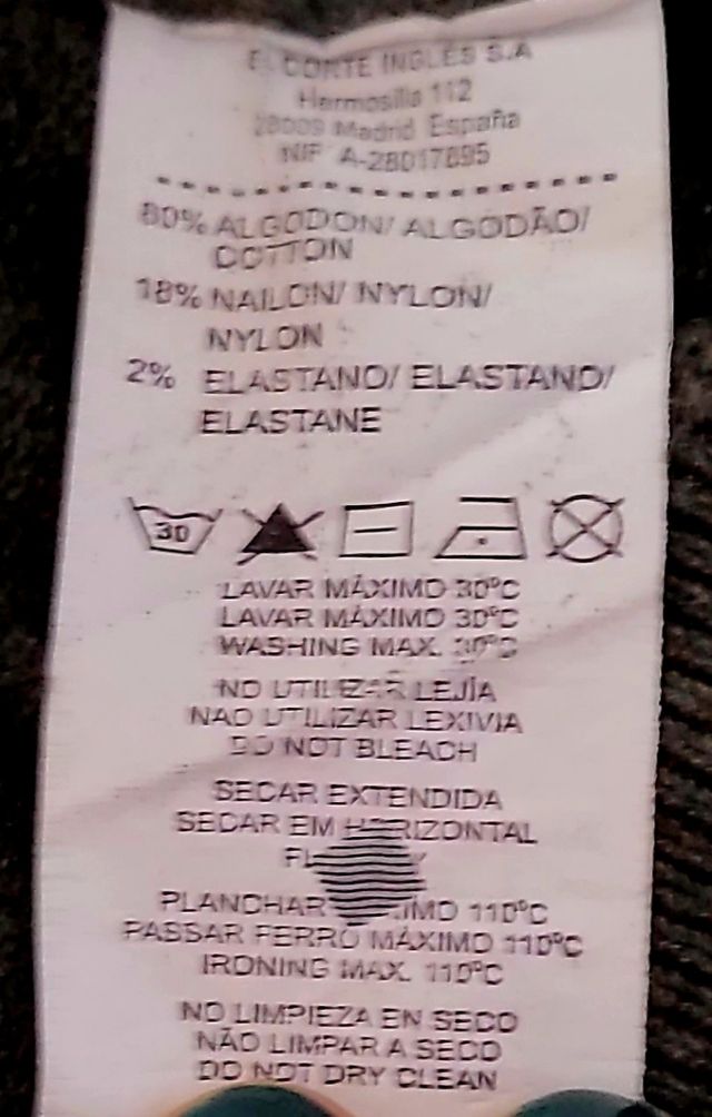 Chaqueta de pico gris verdoso- El Corte Inglés (44