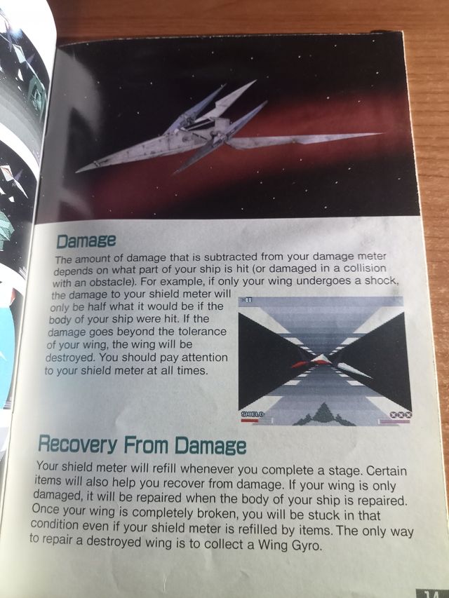 Manual original Starwing de SNES