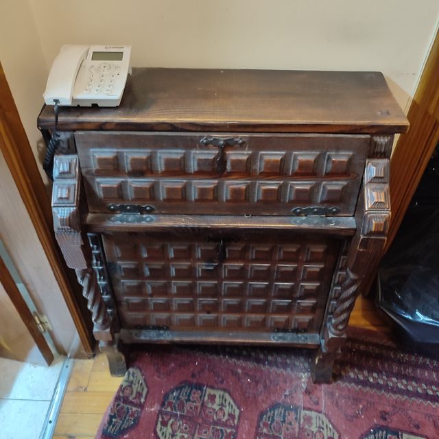 Mueble bargueño castellano antiguo hecho a mano