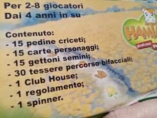 Gioco da tavolo "Hamtaro", 4 +