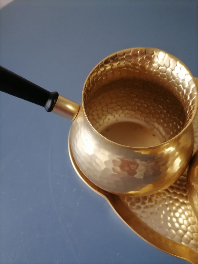 Set dorado para café o te