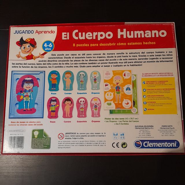 Puzzle cuerpo humano 4-6 años