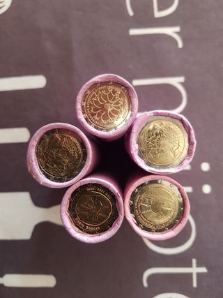 Cambio rollo monedas conmemorativas de 2 euros