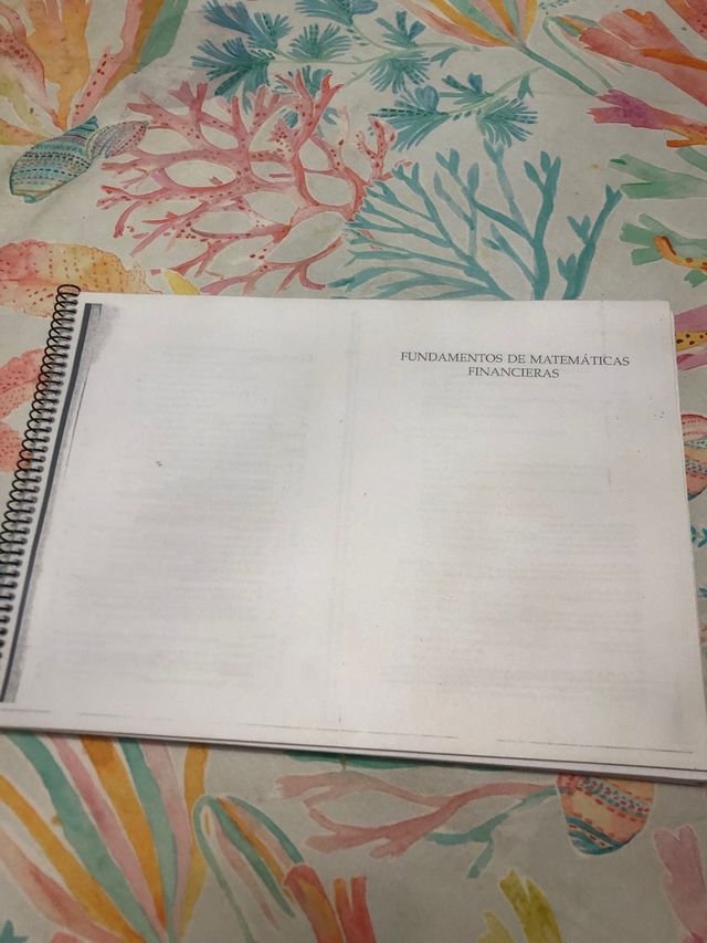 Libro fundamentos de las matemáticas financieras