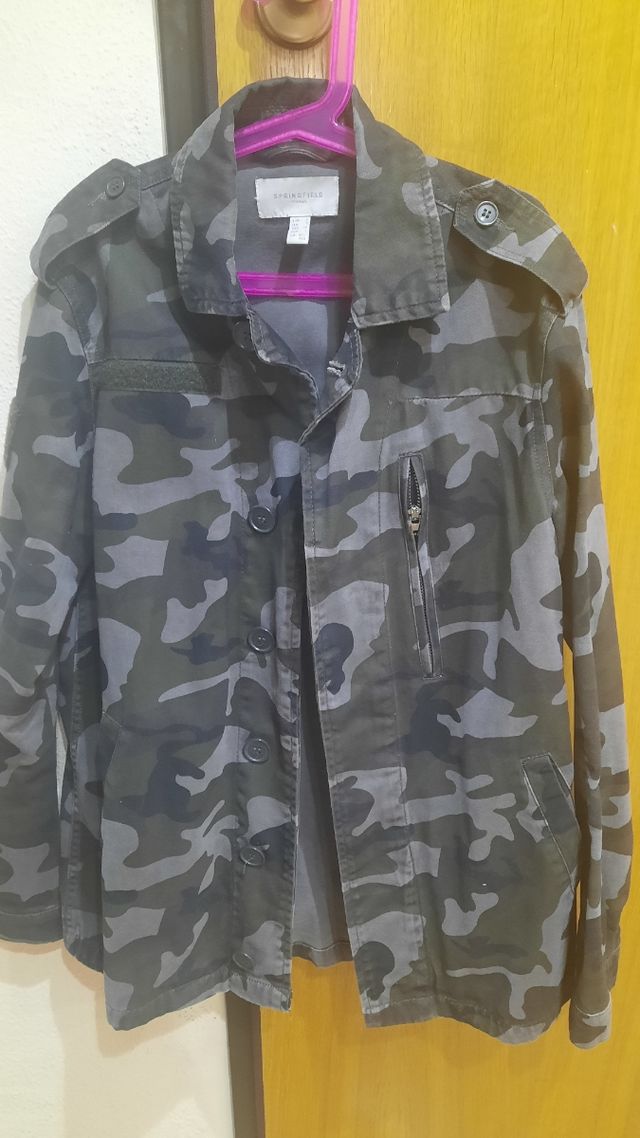 cazadora colores camuflaje talla S