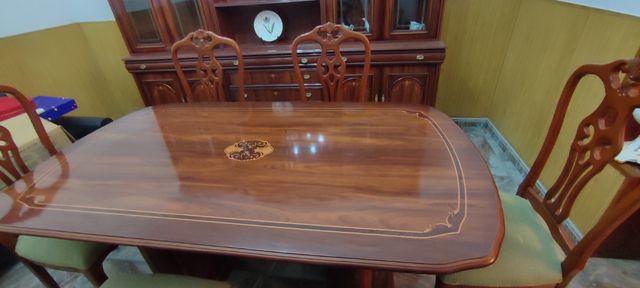 mesa salón y sillas