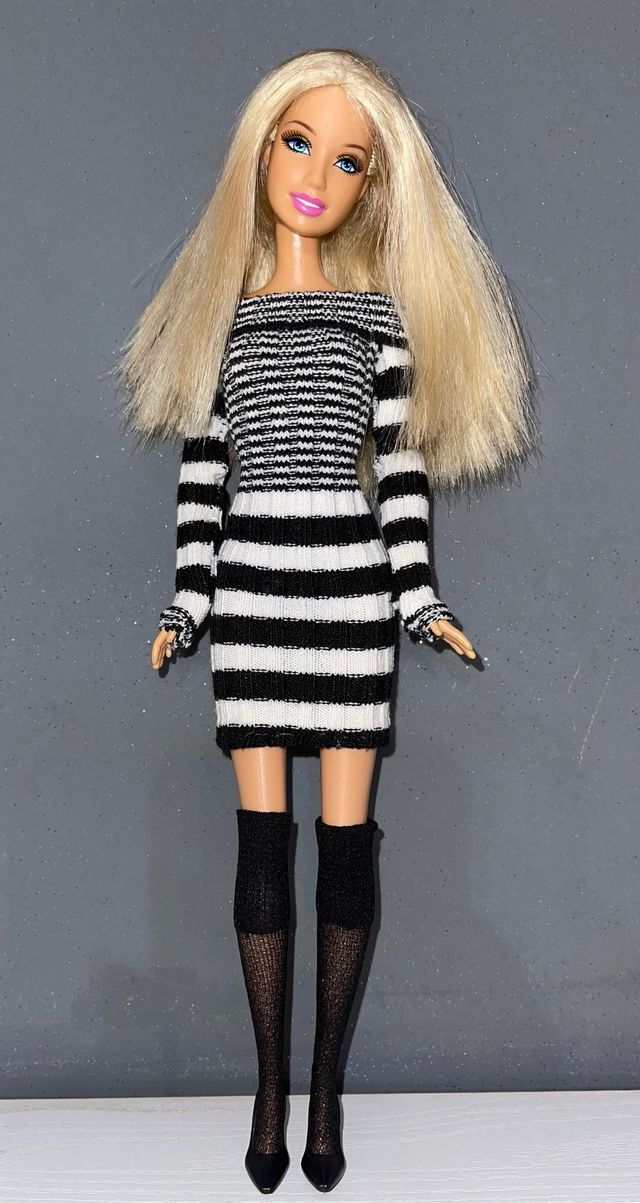 Barbie con vestito fatto mano