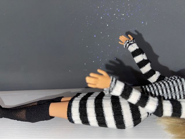 Barbie con vestito fatto mano