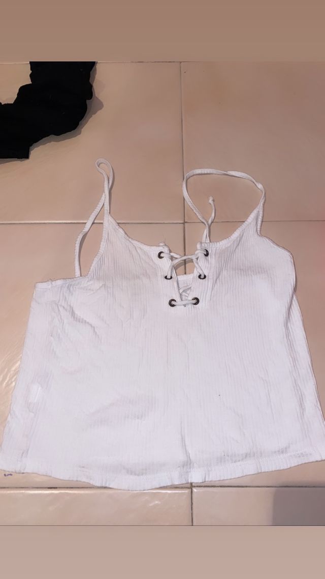 Crop top blanco