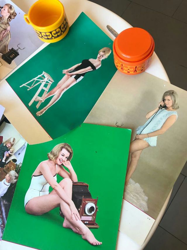 6x laminas publicidad 60s vintage