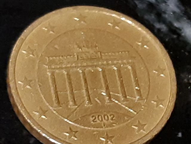 Moneda de Alemania 2002 F de 50ctns