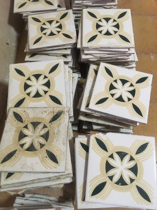 Baldosas cerámica azulejos años 60/70