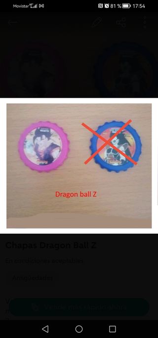 Chapas Dragon Ball Z