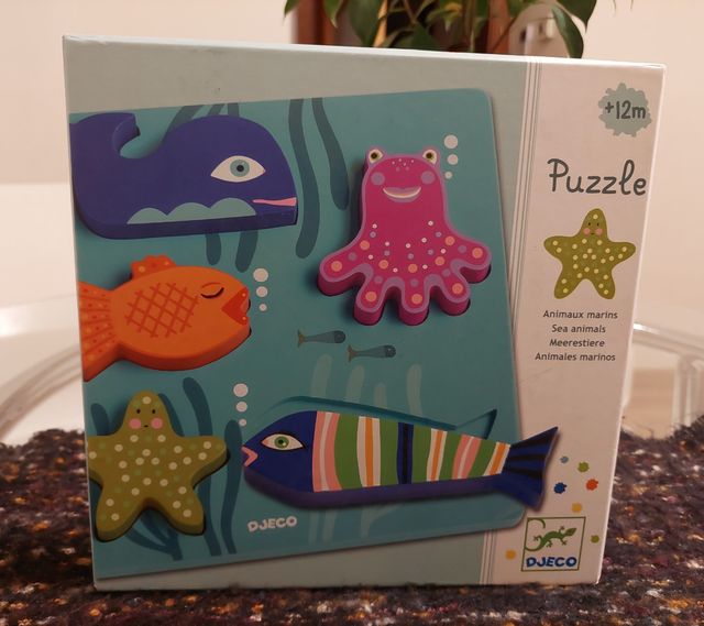 PUZZLE MADERA ANIMALES MARINOS