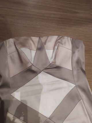 Vestido fiesta dorado